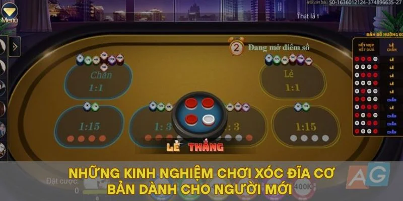 Những kinh nghiệm chơi xóc đĩa cơ bản dành cho người mới