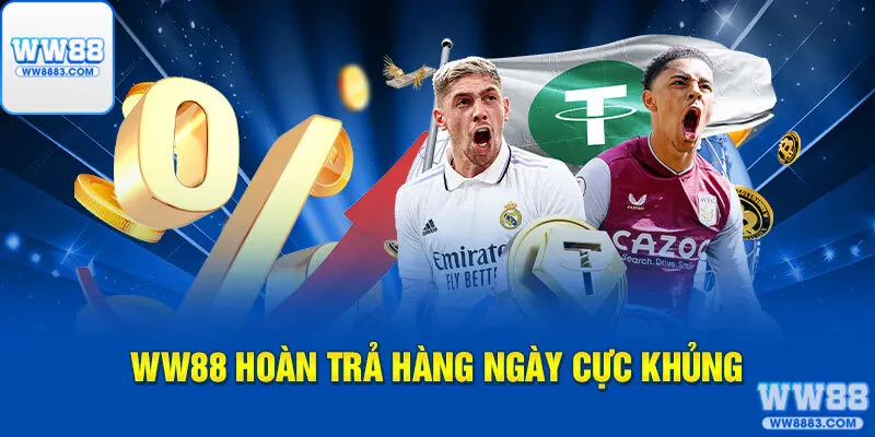 WW88 hoàn trả hàng ngày cực khủng
